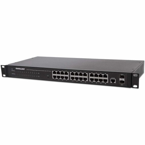 INTELLINET GIGA SWITCH 24X RJ45 + 2X SFP WEB-SMART VLAN QOS RACK 560917 INTELLINET GIGA SWITCH 24X RJ45 + 2X SFP WEB-SMART VLAN QOS RACK 560917