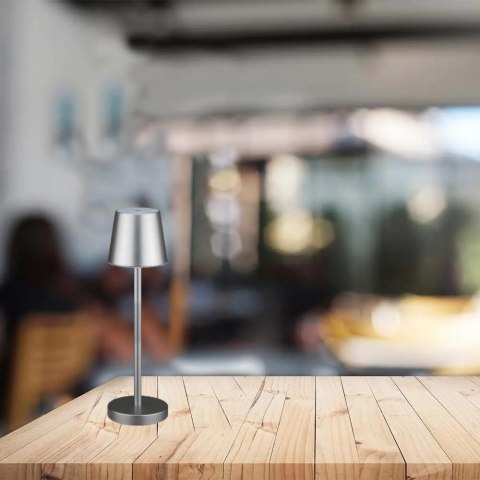 Lampka Biurkowa Nocna V-TAC 3W LED Ładowanie Ściemnianie Szara VT-7703 4000K 70lm Lampka Biurkowa Nocna V-TAC 3W LED Ładowanie Ściemnianie Szara VT-7703 4000K 70lm