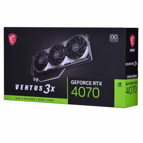VGA PCIE16 RTX4070 12GB GDDR6X/RTX4070 VENTUS 3X E 12G OC MSI VGA PCIE16 RTX4070 12GB GDDR6X/RTX4070 VENTUS 3X E 12G OC MSI