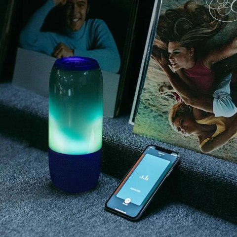 Bezprzewodowy inteligentny głośnik LED V-TAC z technologią Bluetooth 2x3W USB Micro SD Niebieski VT-7456 Bezprzewodowy inteligentny głośnik LED V-TAC z technologią Bluetooth 2x3W USB Micro SD Niebieski VT-7456