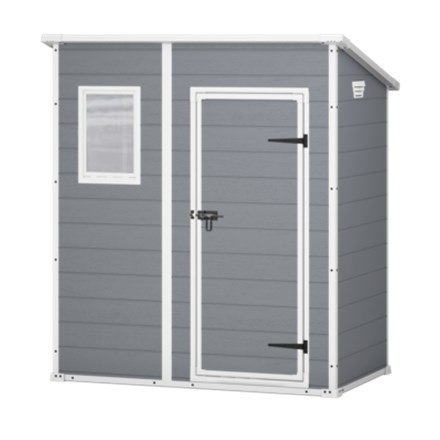 KETER DOMEK OGRODOWY MANOR 6x4 SZARO/BIAŁY 183,5 x 111 x 200,5cm