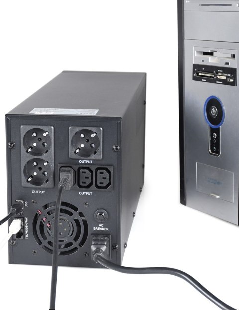 ENERGENIE ZASILACZ AWARYJNY UPS AVR 3000VA LCD, 3X C13, 3X SCHUKO, USB, RJ45 (WYPRZEDAŻ) ENERGENIE ZASILACZ AWARYJNY UPS AVR 3000VA LCD, 3X C13, 3X SCHUKO, USB, RJ45 (WYPRZEDAŻ)
