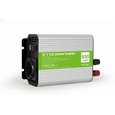 POWER INVERTER CAR 12V 500W/EG-PWC500-01 GEMBIRD POWER INVERTER CAR 12V 500W/EG-PWC500-01 GEMBIRD