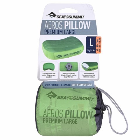 Poduszka SEA TO SUMMIT Aeros Premium Large Lime Poduszka SEA TO SUMMIT Aeros Premium Large Lime