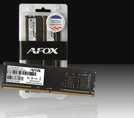 AFOX DDR4 2X16GB 3000MHZ MICRON CHIP CL16 XMP2 AFLD432LS1CD AFOX DDR4 2X16GB 3000MHZ MICRON CHIP CL16 XMP2 AFLD432LS1CD