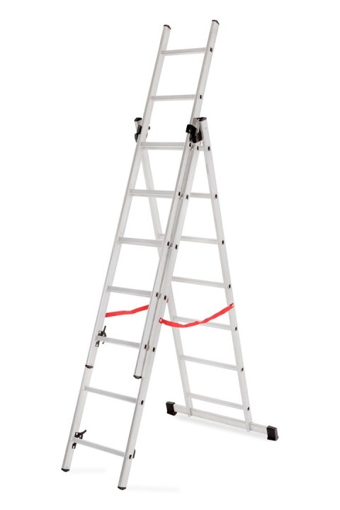 AWTOOLS DRABINA ALUMINIOWA BASIC 3x7 STOPNI 150KG AWTOOLS DRABINA ALUMINIOWA BASIC 3x7 STOPNI 150KG