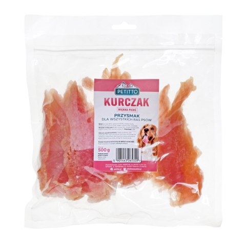 PETITTO Miękkie piersi z kurczaka 500G PETITTO Miękkie piersi z kurczaka 500G