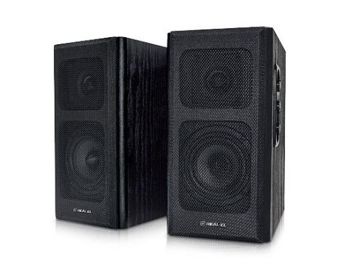 Zestaw kolumn głośnikowych REAL-EL S-250 (aktywne, 20W, black, 2szt) Zestaw kolumn głośnikowych REAL-EL S-250 (aktywne, 20W, black, 2szt)
