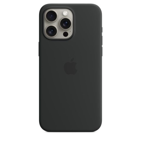 Apple iPhone 15 Pro Max Silicone Case with MagSafe - Black Apple iPhone 15 Pro Max Silicone Case with MagSafe - Black