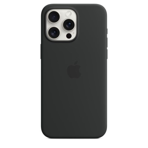 Apple iPhone 15 Pro Max Silicone Case with MagSafe - Black Apple iPhone 15 Pro Max Silicone Case with MagSafe - Black