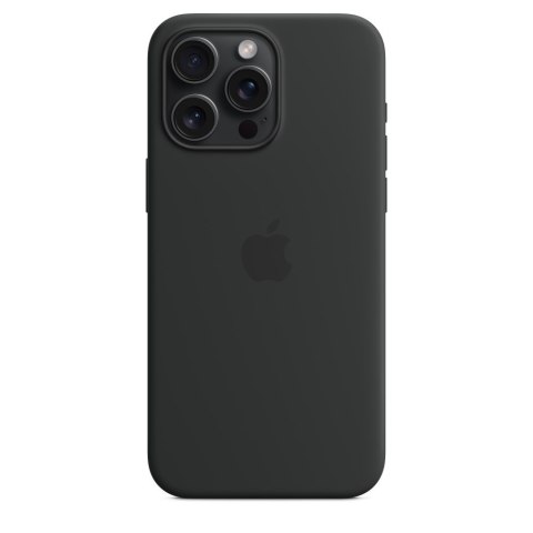 Apple iPhone 15 Pro Max Silicone Case with MagSafe - Black Apple iPhone 15 Pro Max Silicone Case with MagSafe - Black