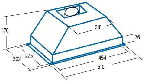 Osłona CATA G-45 WH Daszek Klasa efektywności energetycznej D Szerokość 51 cm 390 m3/h Sterowanie suwakiem LED Biały Osłona CATA G-45 WH Daszek Klasa efektywności energetycznej D Szerokość 51 cm 390 m3/h Sterowanie suwakiem LED Biały