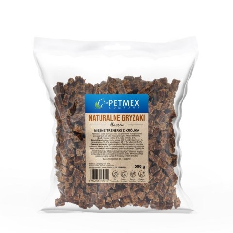 PETMEX Mięsne trenerki z królika - przysmak dla psa - 500 g PETMEX Mięsne trenerki z królika - przysmak dla psa - 500 g