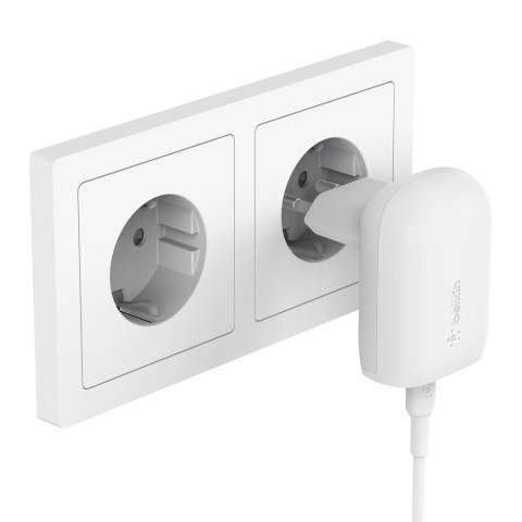 BELKIN 30W USB-C PD PPS WALL/CHARGER WHITE BELKIN 30W USB-C PD PPS WALL/CHARGER WHITE