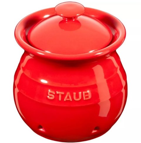 Pojemnik do przechowywania czosnku STAUB 40511-580-0 - czerwony 500 ml Pojemnik do przechowywania czosnku STAUB 40511-580-0 - czerwony 500 ml