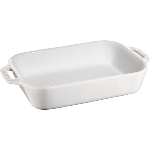 Prostokątny półmisek ceramiczny Staub - 2.4 ltr, Biały Prostokątny półmisek ceramiczny Staub - 2.4 ltr, Biały