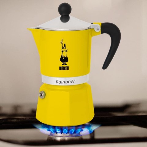 Bialetti kawiarka Rainbow 6tz Żółta (WYPRZEDAŻ) Bialetti kawiarka Rainbow 6tz Żółta (WYPRZEDAŻ)