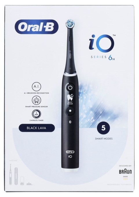 Braun Oral-B szczoteczka elektryczna iO 6N BLACK ONYX Braun Oral-B szczoteczka elektryczna iO 6N BLACK ONYX