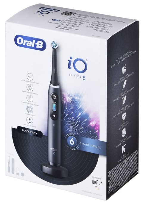 Braun Oral-B szczoteczka elektryczna iO8 BLACK Braun Oral-B szczoteczka elektryczna iO8 BLACK