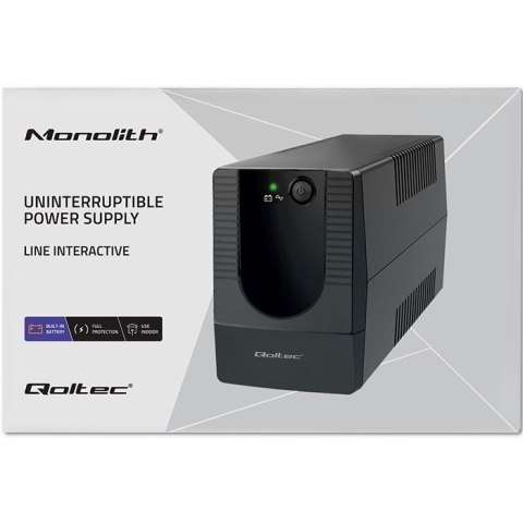 Zasilacz awaryjny UPS Qoltec Monolith 850VA 480W Zasilacz awaryjny UPS Qoltec Monolith 850VA 480W