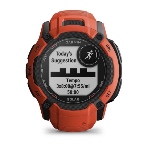 Zegarek sportowy Garmin Instinct 2X SOLAR Czerwony Zegarek sportowy Garmin Instinct 2X SOLAR Czerwony