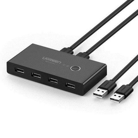 UGREEN SWITCH PRZEŁĄCZNIK KVM USB 2X4 USB 2.0 CZAR (WYPRZEDAŻ) UGREEN SWITCH PRZEŁĄCZNIK KVM USB 2X4 USB 2.0 CZAR (WYPRZEDAŻ)