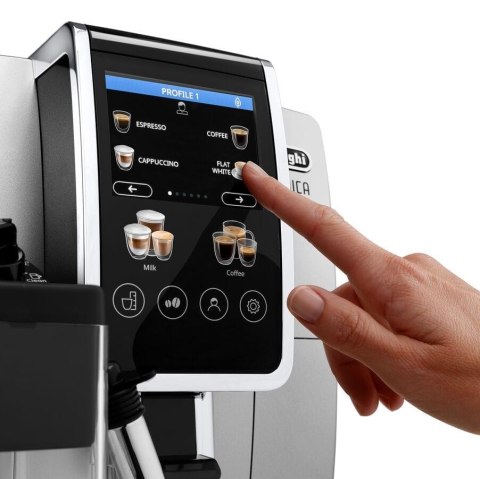 Delonghi | Ekspres do kawy | Dinamica Plus ECAM380.85.SB | Ciśnienie pompy 15 bar | Wbudowany spieniacz do mleka | Automatyczny Delonghi | Ekspres do kawy | Dinamica Plus ECAM380.85.SB | Ciśnienie pompy 15 bar | Wbudowany spieniacz do mleka | Automatyczny