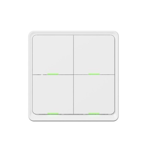 Włącznik poczwórny z baterią TESLA TSL-SWI-SCENEZG4 Smart Switch Quatro Battery Włącznik poczwórny z baterią TESLA TSL-SWI-SCENEZG4 Smart Switch Quatro Battery