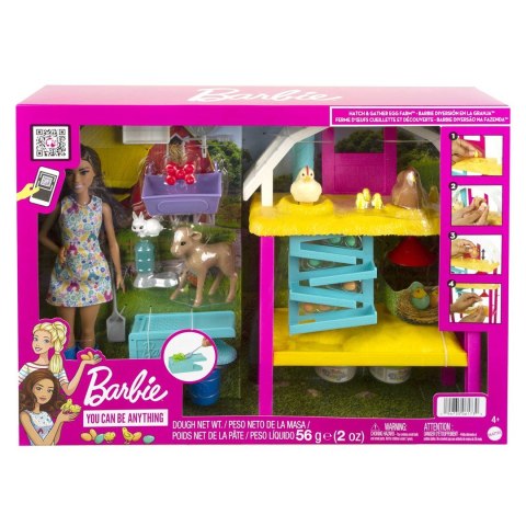 Barbie Farma radosnych kurek Zestaw + lalka HGY88 p2 MATTEL Barbie Farma radosnych kurek Zestaw + lalka HGY88 p2 MATTEL