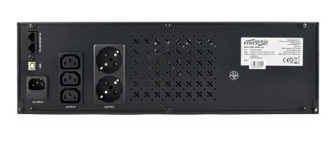 ENERGENIE ZASILACZ AWARYJNY UPS 1200VA RACK, 2X C13, 2X SCHUKO, USB ENERGENIE ZASILACZ AWARYJNY UPS 1200VA RACK, 2X C13, 2X SCHUKO, USB