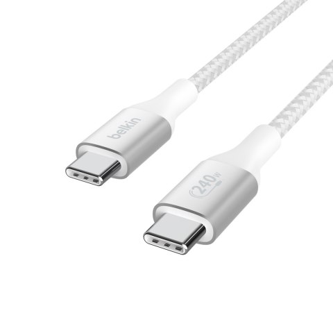 BELKIN KABEL BOOST CHARGE USBC-C 240W 2M BIAŁY BELKIN KABEL BOOST CHARGE USBC-C 240W 2M BIAŁY