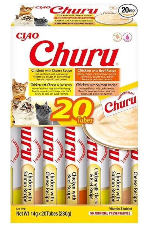 INABA CHURU Varietes Kurczak i Wołowina -kot 20x14g INABA CHURU Varietes Kurczak i Wołowina -kot 20x14g