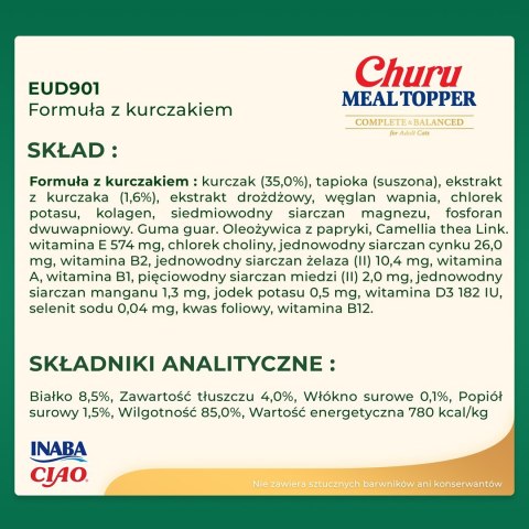 INABA MEAL TOPPER Kurczak - pies 4x14g INABA MEAL TOPPER Kurczak - pies 4x14g