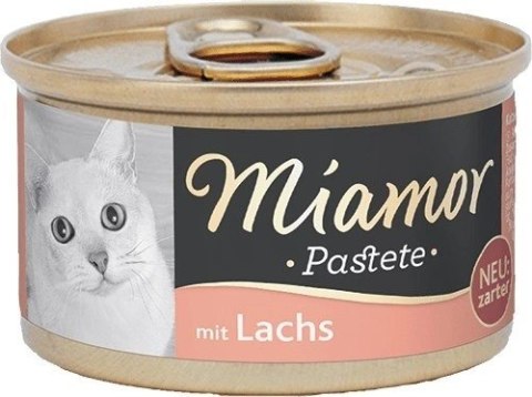 MIAMOR Pasztet mięsny dla kota łosoś 85g MIAMOR Pasztet mięsny dla kota łosoś 85g
