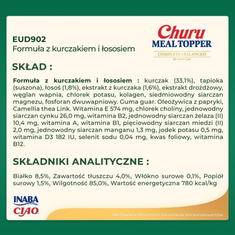 INABA MEAL TOPPER Kurczak z łososiem - pies 4x14g INABA MEAL TOPPER Kurczak z łososiem - pies 4x14g