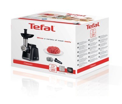 Maszynka do mielenia mięsa Tefal NE10583 (1400W; kolor czarny) Maszynka do mielenia mięsa Tefal NE10583 (1400W; kolor czarny)
