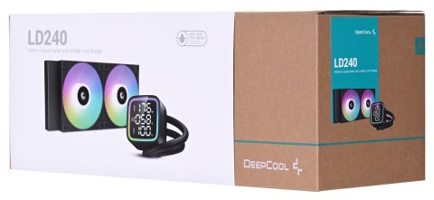 DeepCool LD240 240mm chłodzenie wodne z ekranem LED (R-LD240-BKDMMN-G-1) DeepCool LD240 240mm chłodzenie wodne z ekranem LED (R-LD240-BKDMMN-G-1)