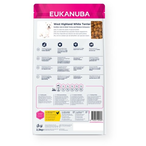 EUKANUBA Adult West Highland White Terrier - sucha karma dla psa - 2,5 kg EUKANUBA Adult West Highland White Terrier - sucha karma dla psa - 2,5 kg