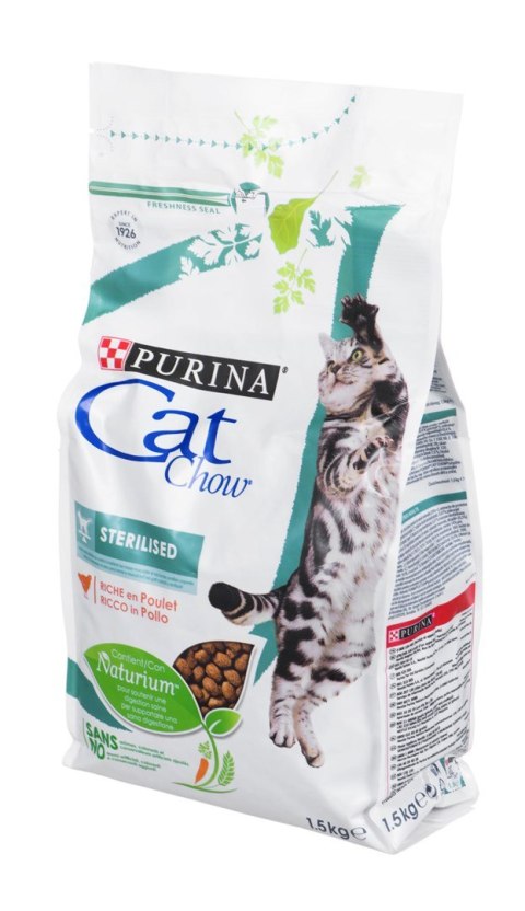 PURINA CAT CHOW Sterilized 1,5kg (WYPRZEDAŻ) PURINA CAT CHOW Sterilized 1,5kg (WYPRZEDAŻ)
