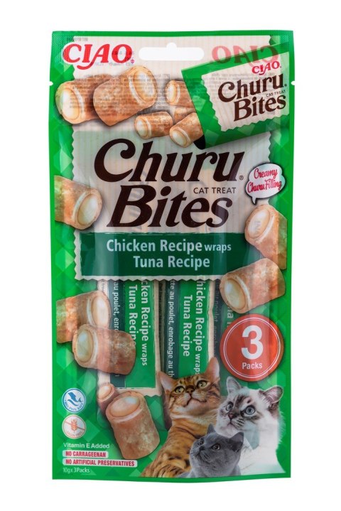 Przysmak CHURU Bites Tuńczyk&kurczak dla kota 3x10g Przysmak CHURU Bites Tuńczyk&kurczak dla kota 3x10g