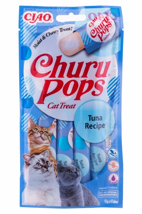 Przysmak CHURU Pops Tuńczyk dla kota 4x14g Przysmak CHURU Pops Tuńczyk dla kota 4x14g