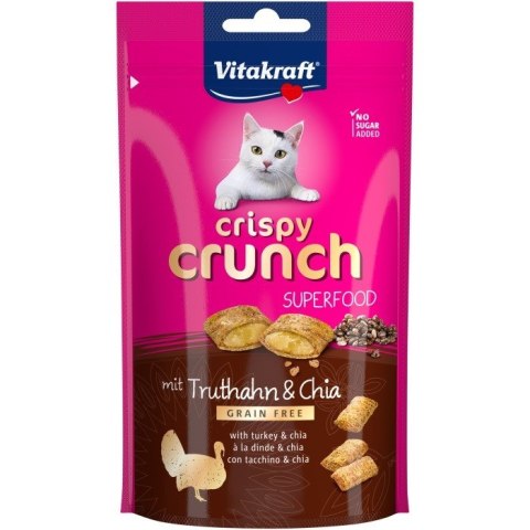 VITAKRAFT CRISPY CRUNCH indyk/chia przysmak dla kota 60g VITAKRAFT CRISPY CRUNCH indyk/chia przysmak dla kota 60g