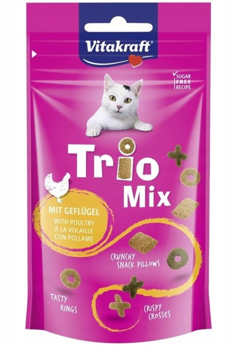 VITAKRAFT TRIO MIX drób przysmak dla kota 60g VITAKRAFT TRIO MIX drób przysmak dla kota 60g