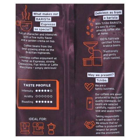 Kawa TCHIBO Barista Espresso ziarnista 1KG Kawa TCHIBO Barista Espresso ziarnista 1KG