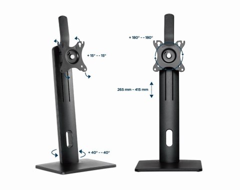 GEMBIRD STOJAK NA MONITOR Z REGULACJĄ WYSOKOŚCI 17-32, VESA 100X100MM, DO 7 KG GEMBIRD STOJAK NA MONITOR Z REGULACJĄ WYSOKOŚCI 17-32, VESA 100X100MM, DO 7 KG