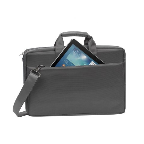 RIVACASE TORBA NA LAPTOP 17,3" CENTRAL, SZARA, Z POLIESTRU, Z KIESZENIAMI NA TABLET, SMARTFON, DOKUMENTY I AKCESORIA RIVACASE TORBA NA LAPTOP 17,3" CENTRAL, SZARA, Z POLIESTRU, Z KIESZENIAMI NA TABLET, SMARTFON, DOKUMENTY I AKCESORIA