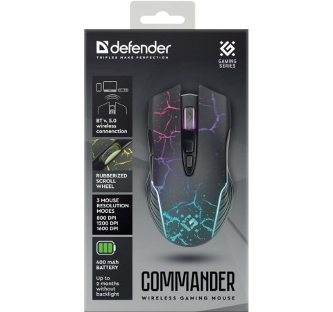 DEFENDER MYSZ GM-511 COMMANDER OPTIC BT 1600DPI 7P 52557 DEFENDER MYSZ GM-511 COMMANDER OPTIC BT 1600DPI 7P 52557