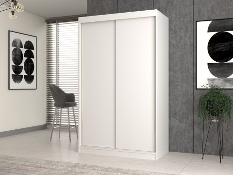 Szafa z drzwiami przesuwnymi IGA 120x61xH200 biel Szafa z drzwiami przesuwnymi IGA 120x61xH200 biel