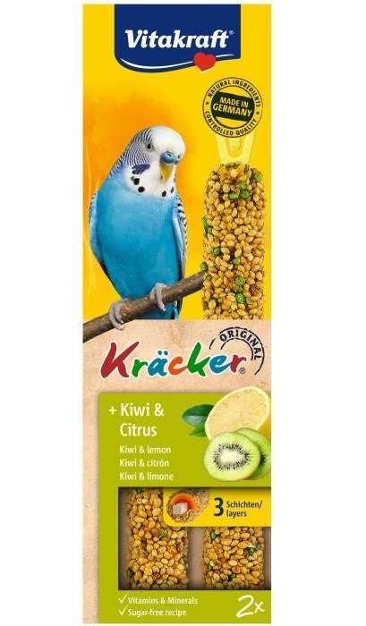 VITAKRAFT KRACKER 2szt dla papugi fal. kiwi/cytrusy VITAKRAFT KRACKER 2szt dla papugi fal. kiwi/cytrusy