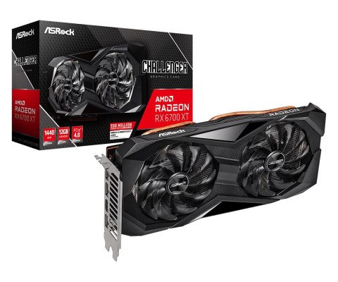Karta graficzna ASRock Radeon RX 6700 XT Challenger D 12GB (WYPRZEDAŻ) Karta graficzna ASRock Radeon RX 6700 XT Challenger D 12GB (WYPRZEDAŻ)